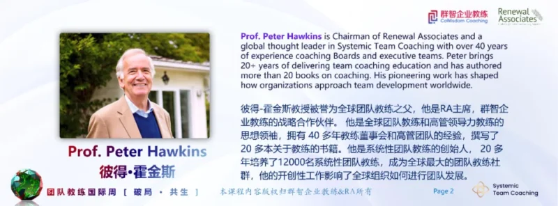 团队教练之父Peter Hawkins